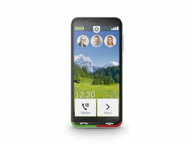 Emporia supereasy smartphone voor senioren 4g met noodoproepknop 5inch display android 10 13 mp camera zwart - afbeelding 2 van  6