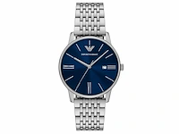 Emporio armani ar11674 heren horloge 39mm zilverkleurig - afbeelding 1 van  4