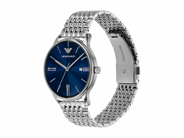 Emporio armani ar11674 heren horloge 39mm zilverkleurig - afbeelding 2 van  4