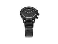 Emporio armani mario heren horloge 43mm zwart - afbeelding 4 van  4