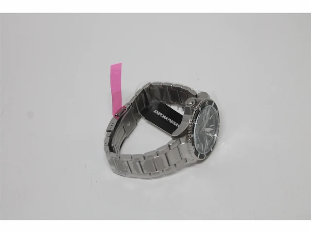Emporio armani roestvrijstalen horloge met drie wijzers - afbeelding 3 van  4