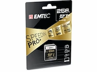 Emtec sdxckaart uhsii u3 v90 speedin pro+ ecmsd256guhs2v90 geheugenkaart foto's in burst, full hd, 3d, 4k, 8k uhd 256gb - afbeelding 2 van  2