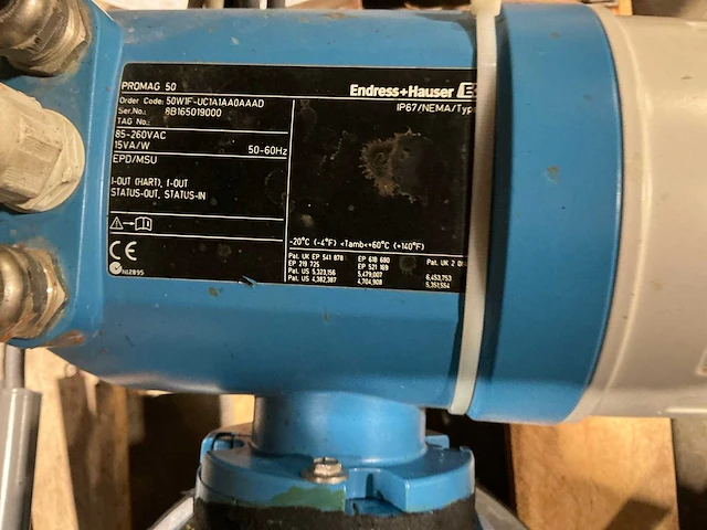 Endress-hauser/ krohne promag 60/optilux 2000 flowmeter (2x) - afbeelding 9 van  12
