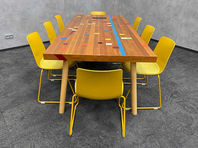 Enea lottus/ gymvloer - design conferentieset 220x100 - afbeelding 10 van  39