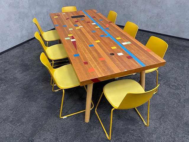 Enea lottus/ gymvloer - design conferentieset 220x100 - afbeelding 12 van  39