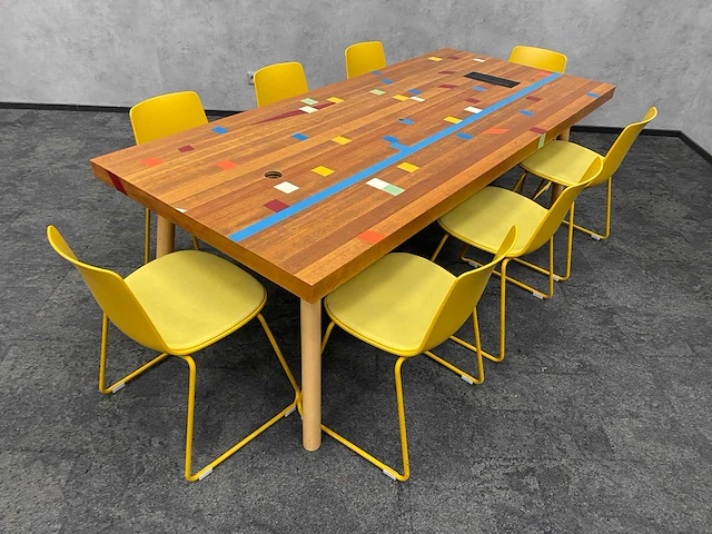 Enea lottus/ gymvloer - design conferentieset 220x100 - afbeelding 1 van  39