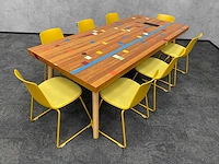 Enea lottus/ gymvloer - design conferentieset 220x100 - afbeelding 1 van  39