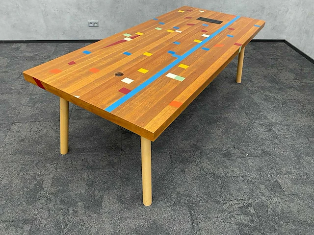 Enea lottus/ gymvloer - design conferentieset 220x100 - afbeelding 33 van  39