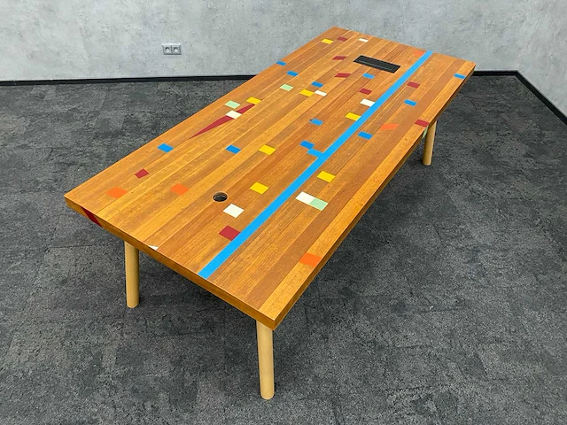 Enea lottus/ gymvloer - design conferentieset 220x100 - afbeelding 34 van  39