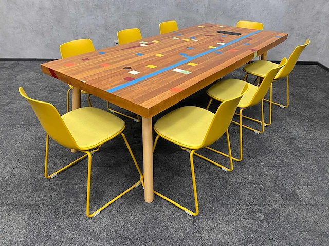 Enea lottus/ gymvloer - design conferentieset 220x100 - afbeelding 6 van  39