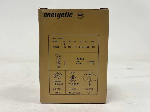 Energetic - display dimbare led lampen, 320 stuks - afbeelding 2 van  18