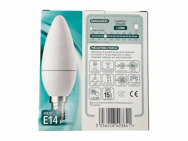 Energetic - flam led-lamp e14 3-pack (60x) - afbeelding 2 van  4