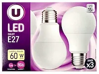 Energetic - led-lamp e27 3-pack (60x) - afbeelding 1 van  5