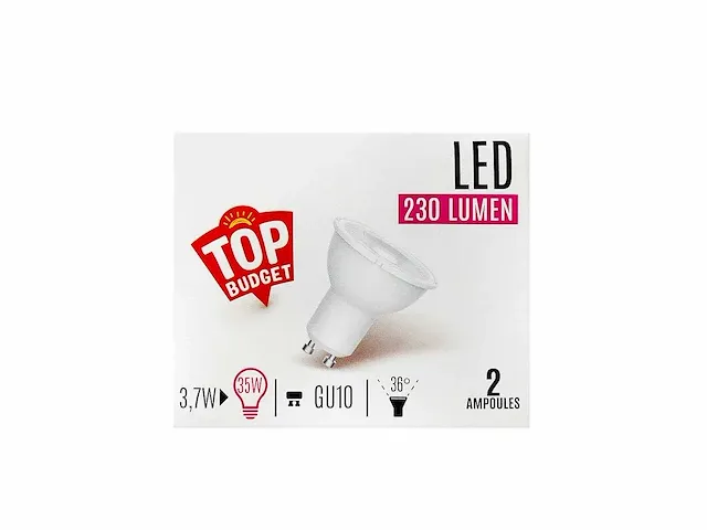 Energetic - led-spot gu10 2-pack (80x) - afbeelding 1 van  4