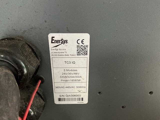 Enersys - tc3 iq 48v 320a - acculaders - afbeelding 3 van  3