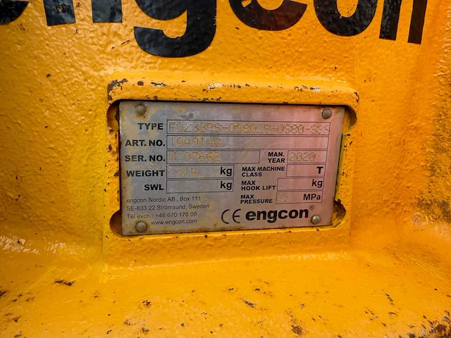 Engcon - 2020 - 233sp-qs80cr - tiltrotator - afbeelding 3 van  11