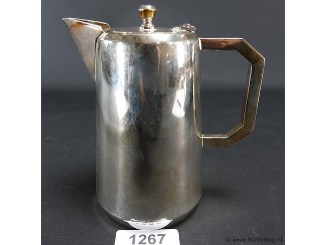 Engelse verzilverde theepot - afbeelding 1 van  5