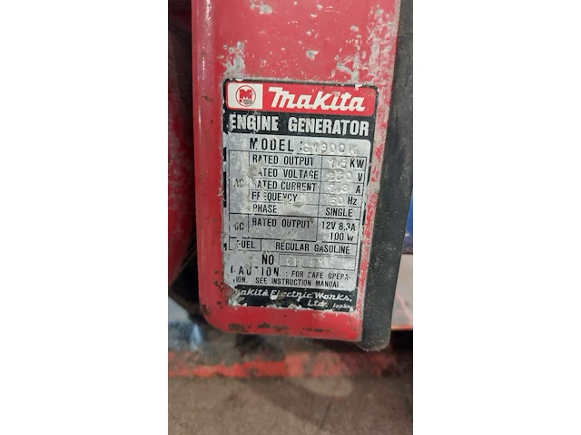 Engine generator, makita, g1900k - afbeelding 8 van  8