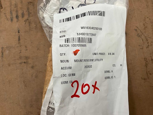 Engine mount isolator (20x) - afbeelding 3 van  4