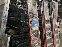 Enkele ladder met 10 sporten (glasvezelversterkte kunststof sporten) zarges, efa l 41253 - afbeelding 2 van  5