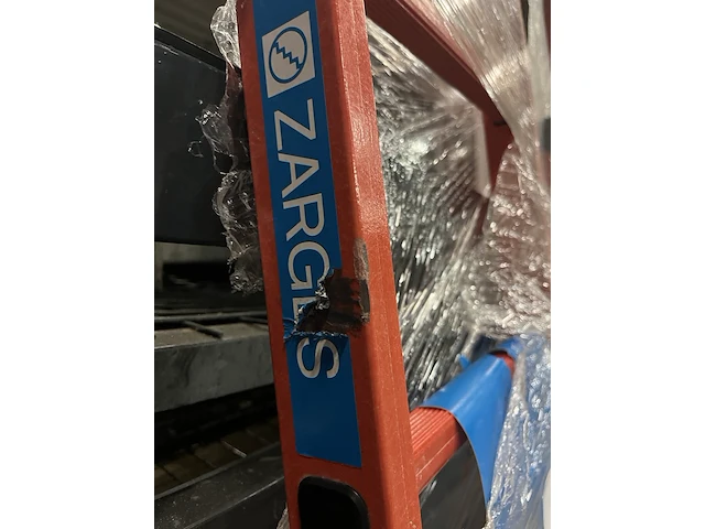 Enkele ladder met 10 sporten (glasvezelversterkte kunststof sporten) zarges, efa l 41253 - afbeelding 3 van  5