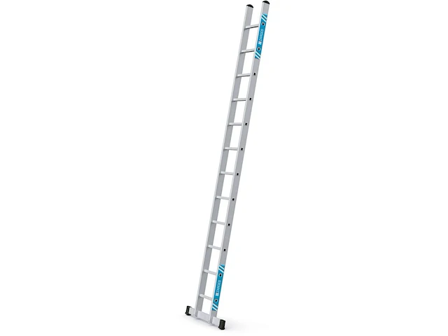 Enkele ladder met gefelste sporten 12 treden zarges, alto l 41552 - afbeelding 1 van  1