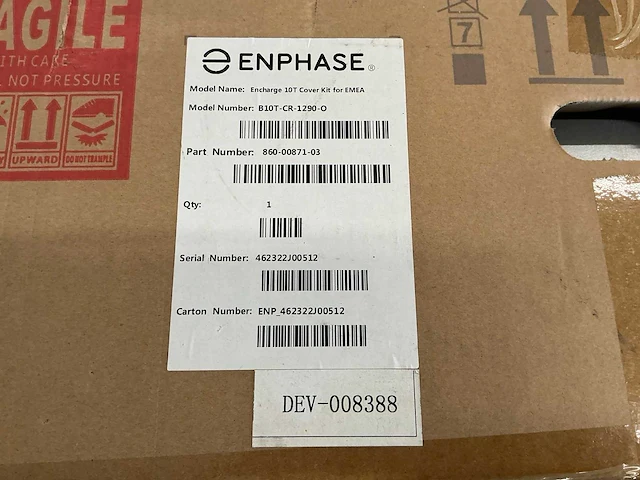 Enphase b10t-cr-1290-0 batterij behuizing - afbeelding 3 van  3