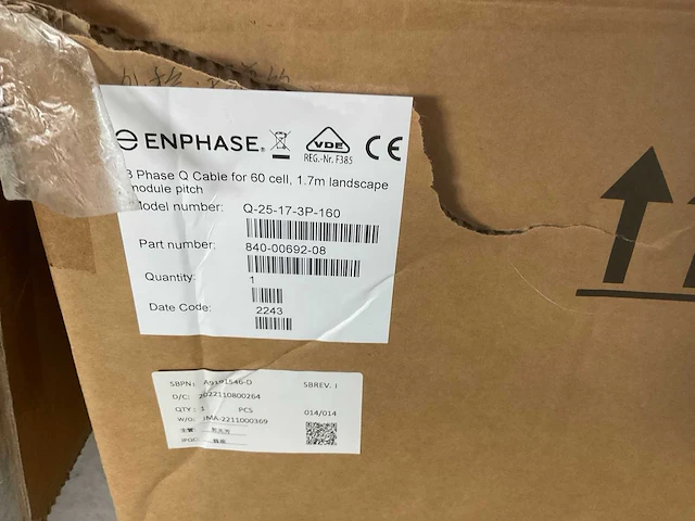 Enphase q-25-17-3p-160, q-25-17-240 aansluitkabels (2x) - afbeelding 3 van  9