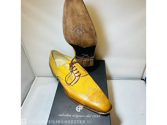 Enrico piaceri - linnen leder lente schoenen 'custom made' - afbeelding 1 van  5