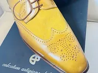 Enrico piaceri - linnen leder lente schoenen 'custom made' - afbeelding 2 van  5