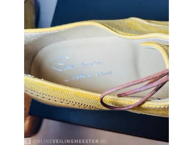 Enrico piaceri - linnen leder lente schoenen 'custom made' - afbeelding 4 van  5