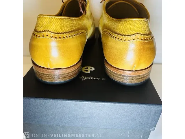 Enrico piaceri - linnen leder lente schoenen 'custom made' - afbeelding 5 van  5