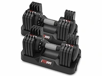 Entersports 2 pack verstelbare dumbbells 2 tot 18 kg snel verstelbaar ijzer - afbeelding 1 van  4