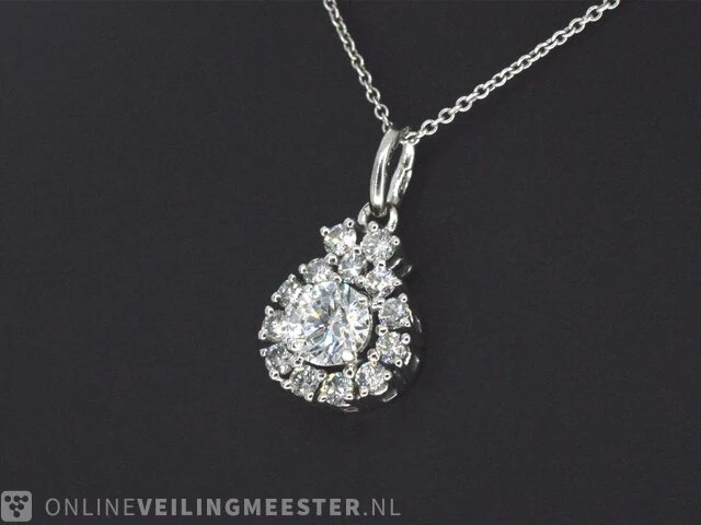 Entourage hanger met hoge kwaliteit natuurlijke diamanten - afbeelding 4 van  6