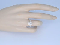 Entourage ring met briljant geslepen diamant - afbeelding 5 van  11