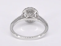 Entourage ring met briljant geslepen diamant - afbeelding 9 van  11