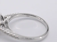 Entourage ring met briljant geslepen diamant - afbeelding 10 van  11