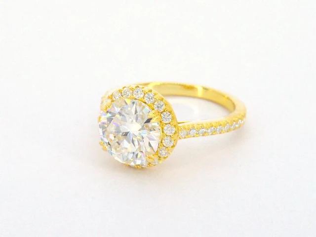 Entourage ring met briljanten - afbeelding 2 van  7