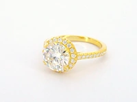 Entourage ring met briljanten - afbeelding 2 van  7
