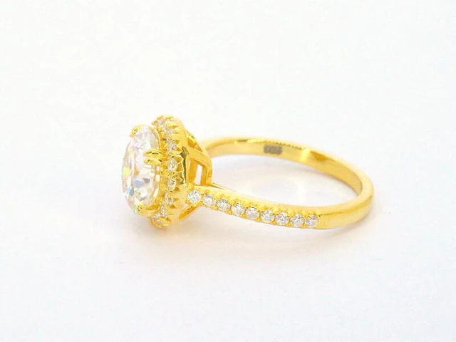Entourage ring met briljanten - afbeelding 3 van  7