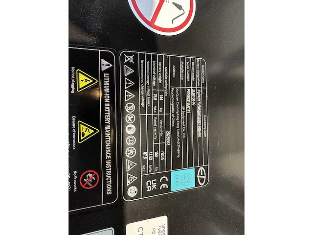 Ep - efl 252 x + vorkversteller en sideshift - vorkheftruck - afbeelding 8 van  32