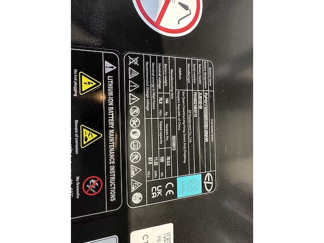 Ep - efl 252 x + vorkversteller en sideshift - vorkheftruck - afbeelding 8 van  32