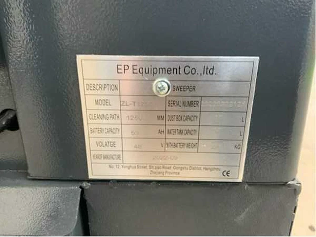 Ep - zl-t1250 - elektrische opzit veegmachine - afbeelding 15 van  22