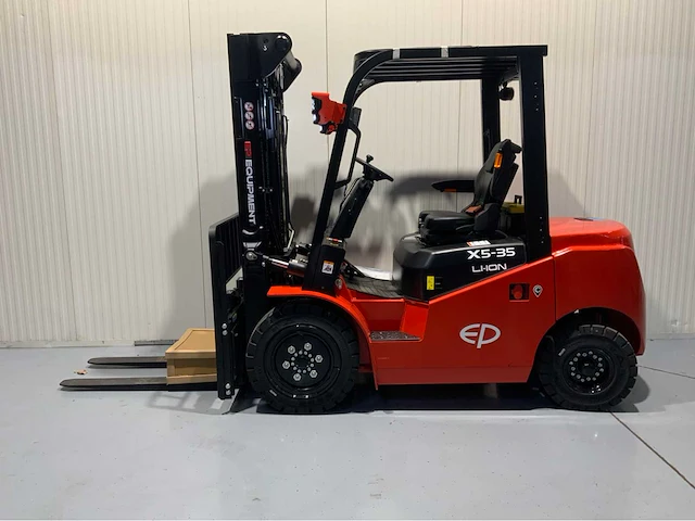 Ep 3500kg hefvermogen- 4.8 meter triplex, free-lift, side-shift vorkheftruck - afbeelding 7 van  14