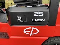 Ep efl 252 xs - 4,5 meter triplex, li-ion, free-lift, side-shift - vorkheftruck - afbeelding 6 van  39