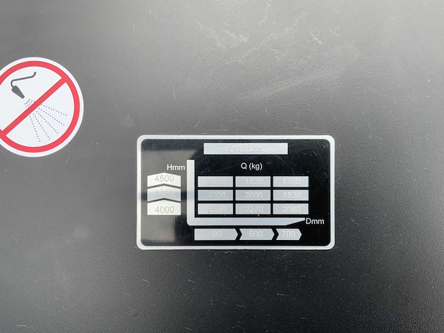 Ep efl 252 xs - 4,5 meter triplex, li-ion, free-lift, side-shift - vorkheftruck - afbeelding 29 van  39