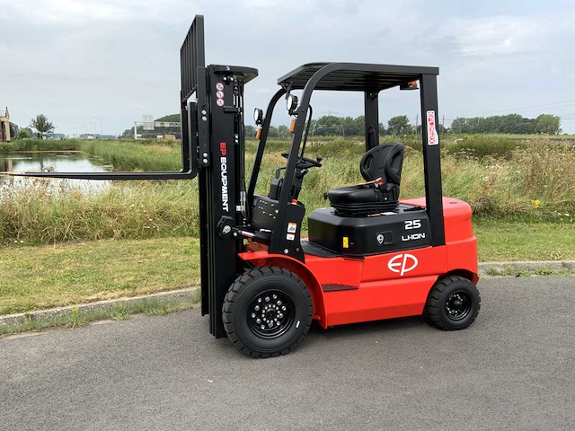 Ep efl 252 xs - 4,5 meter triplex, li-ion, free-lift, side-shift - vorkheftruck - afbeelding 39 van  39