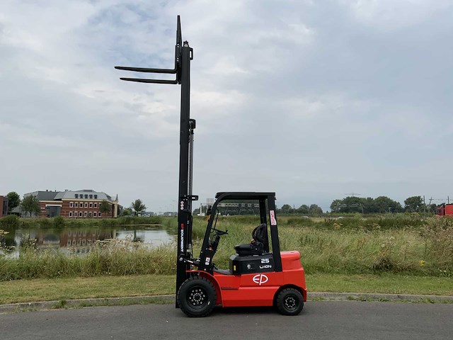 Ep efl 252 xs heftruck - 4,5 meter triplex, li-ion, free-lift, side-shift - vorkheftruck - afbeelding 10 van  39
