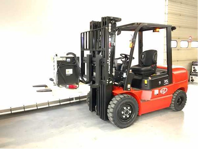Ep efl-352 - 4.8 meter triplex, li-ion, free-lift, side-shift - vorkheftruck - afbeelding 19 van  27