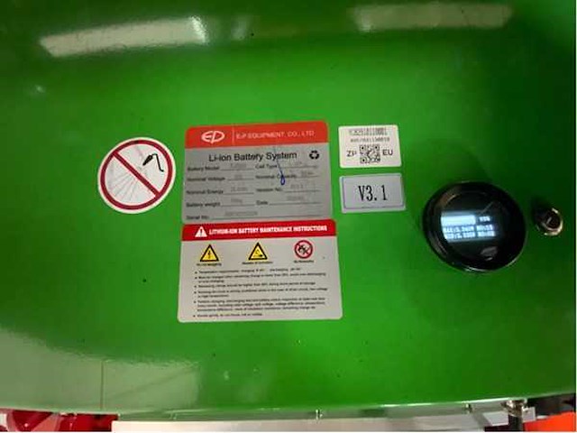Ep efl-352 - 4.8 meter triplex, li-ion, free-lift, side-shift - vorkheftruck - afbeelding 14 van  27